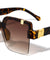 Rimless Flip-up Butterfly Shield Fashion Wholesale Sunglasses