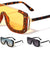 Rimless One Piece Shield Lens Rectangle Fashion Wholesale Sunglasses