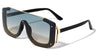 Rimless One Piece Shield Lens Rectangle Fashion Wholesale Sunglasses