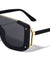 Rimless One Piece Shield Lens Rectangle Fashion Wholesale Sunglasses