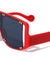 Studded Oversized Three Piece Lens Wholesale Sunglasses