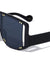 Studded Oversized Three Piece Lens Wholesale Sunglasses