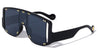 Studded Oversized Three Piece Lens Wholesale Sunglasses