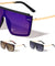 Flat Top Rimless One Piece Shield Wholesale Sunglasses