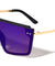 Flat Top Rimless One Piece Shield Wholesale Sunglasses