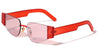 Rimless Cat Eye Geometric Frame Wholesale Sunglasses