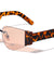 Rimless Cat Eye Geometric Frame Wholesale Sunglasses