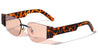 Rimless Cat Eye Geometric Frame Wholesale Sunglasses