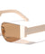 Rimless Cat Eye Geometric Frame Wholesale Sunglasses