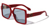 Oversized Squared Butterfly Fashion Wholesale Sunglasses