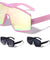 Oversized Semi-Rimless Butterfly Wholesale Sunglasses