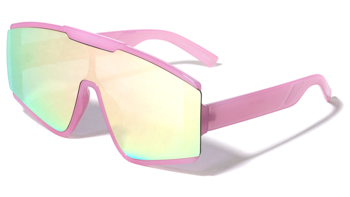 Oversized Semi-Rimless Butterfly Wholesale Sunglasses