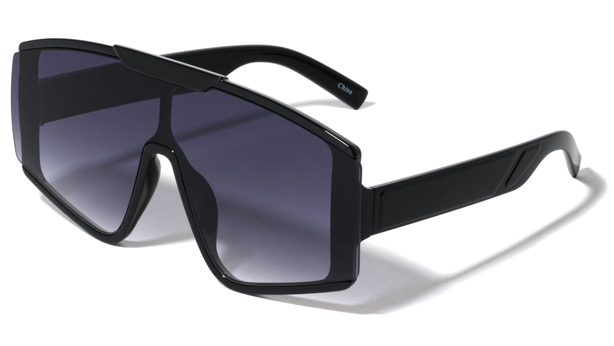 Oversized Semi-Rimless Butterfly Wholesale Sunglasses