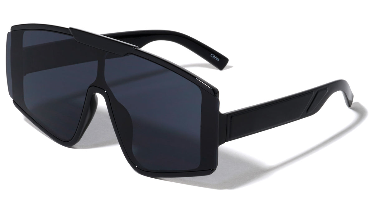 Oversized Semi-Rimless Butterfly Wholesale Sunglasses