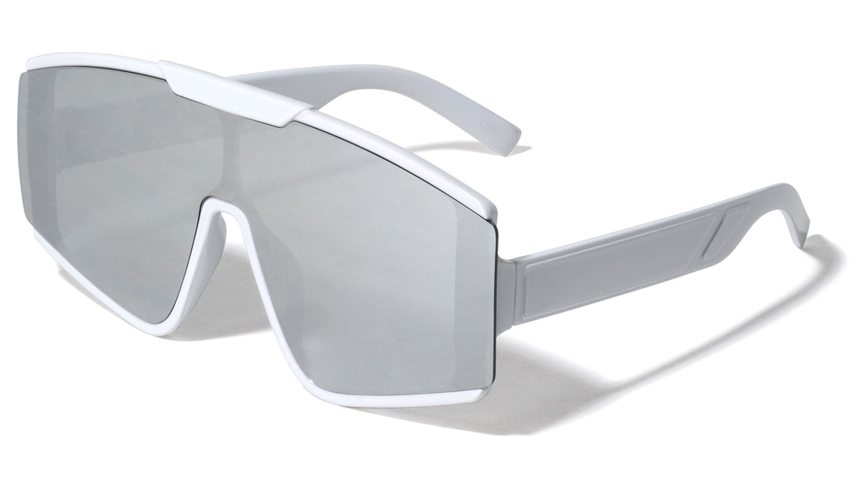 Oversized Semi-Rimless Butterfly Wholesale Sunglasses