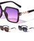 Round Butterfly Chain Temple Wholesale Sunglasses