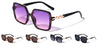 Round Butterfly Chain Temple Wholesale Sunglasses