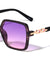 Round Butterfly Chain Temple Wholesale Sunglasses