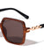 Round Butterfly Chain Temple Wholesale Sunglasses