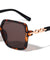 Round Butterfly Chain Temple Wholesale Sunglasses