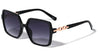 Round Butterfly Chain Temple Wholesale Sunglasses