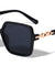 Round Butterfly Chain Temple Wholesale Sunglasses