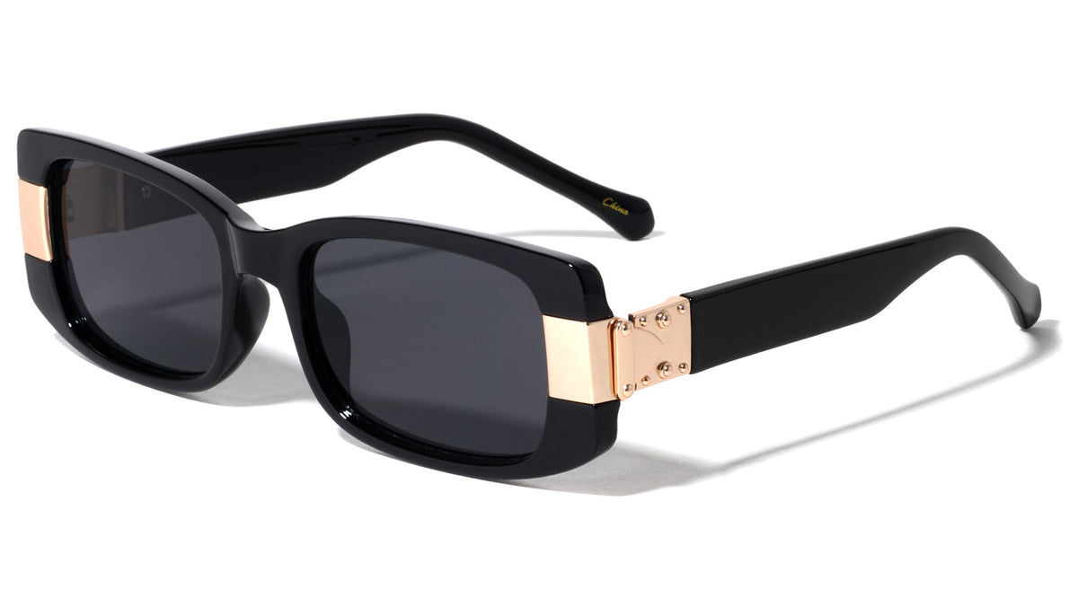 Small Oval Buckle Hinge Design Wholesale Sunglasses