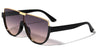 Flat Top One Piece Shield Rounded Wholesale Sunglasses