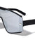 Semi Rimless Flat One Piece Fashion Oval Wholesale Sunglasses