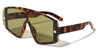 Semi Rimless Flat One Piece Fashion Oval Wholesale Sunglasses
