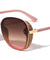 Side Glitter Shield Butterfly Fashion Wholesale Sunglasses