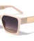 Metal Side Temple Fashion Square Wholesale Sunglasses