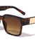 Metal Side Temple Fashion Square Wholesale Sunglasses