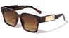 Metal Side Temple Fashion Square Wholesale Sunglasses
