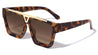 Thick Rim Flat Metal Top Bar Square Wholesale Sunglasses