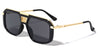 Frontal Grille Flat Top Geometric Aviators Wholesale Sunglasses