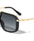 Frontal Grille Flat Top Geometric Aviators Wholesale Sunglasses