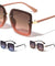 Extended Rimless Lens Butterfly Wholesale Sunglasses