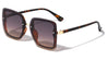 Extended Rimless Lens Butterfly Wholesale Sunglasses