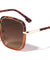 Double Metal Plastic Frame Rounded Square Wholesale Sunglasses