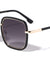 Double Metal Plastic Frame Rounded Square Wholesale Sunglasses