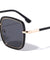 Double Metal Plastic Frame Rounded Square Wholesale Sunglasses
