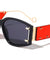 Side Temple Studded Lens Shield Wide Butterfly Wholesale Sunglasses