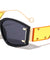 Side Temple Studded Lens Shield Wide Butterfly Wholesale Sunglasses