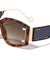 Side Temple Studded Lens Shield Wide Butterfly Wholesale Sunglasses