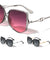 Loop Chain Temple Geometric Butterfly Wholesale Sunglasses