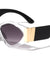 Thick Temple Retro Geometric Cat Eye Wholesale Sunglasses