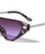 Inside Arrow Hinge One Piece Shield Lens Cat Eye Wholesale Sunglasses