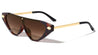 Inside Arrow Hinge One Piece Shield Lens Cat Eye Wholesale Sunglasses