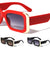 Side Gold Shields Wide Rectangle Wholesale Sunglasses